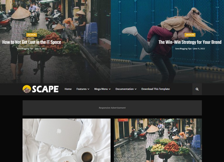 Landscape Blogger Template