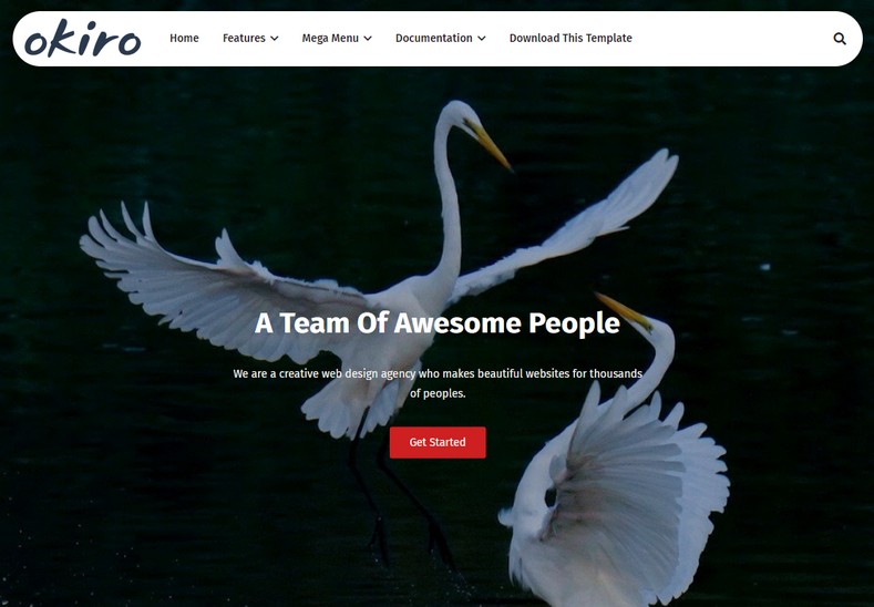 Okiro-Blogger-Template