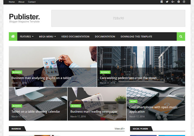 Publister-Blogger-Template