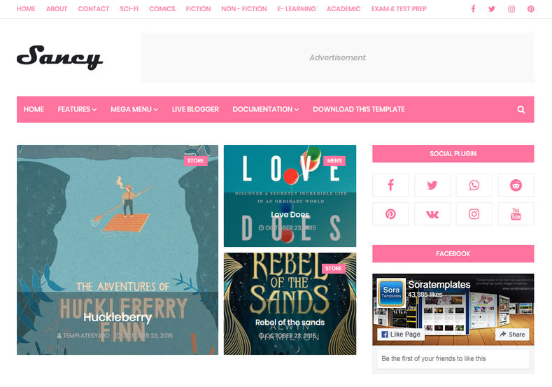 Sancy-Blogger-Template