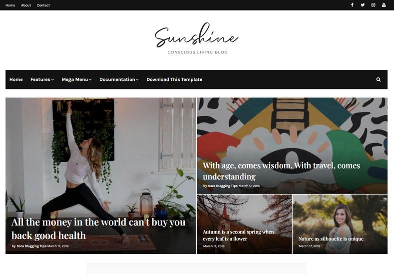 SunShine-Blogger-Template