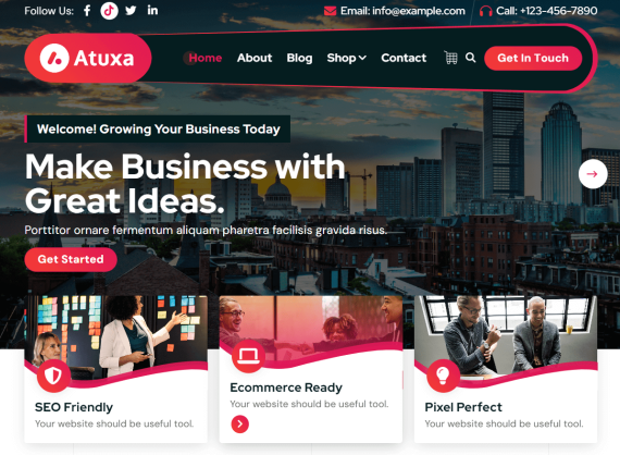 Atuxa WordPress Theme