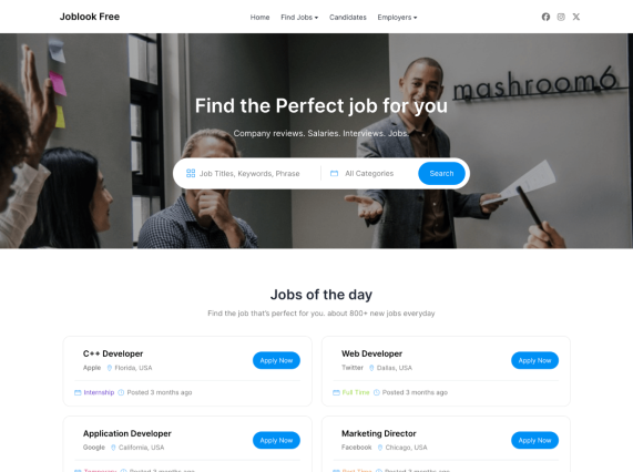 Joblook WordPress Theme
