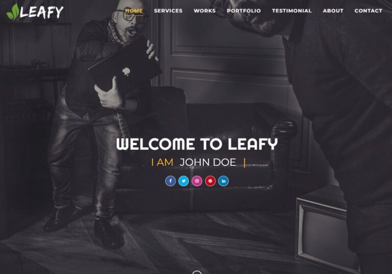 Leafy Blogger Template