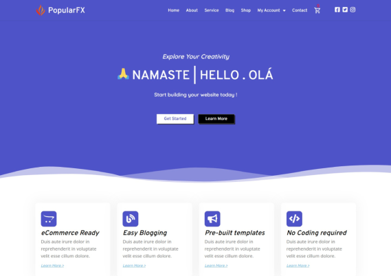 PopularFX WordPress Theme