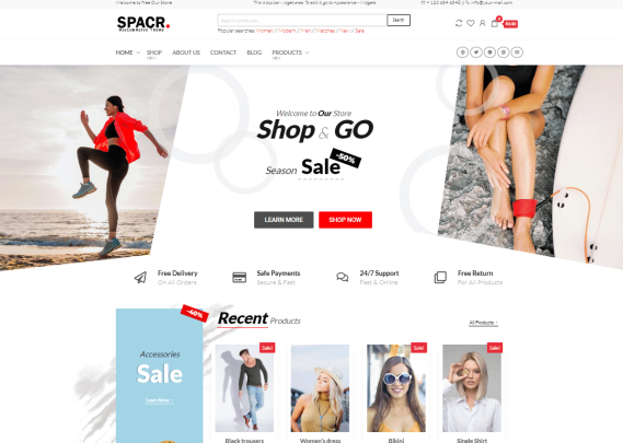 Spacr WordPress Theme