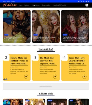Kailasa Blogger Template
