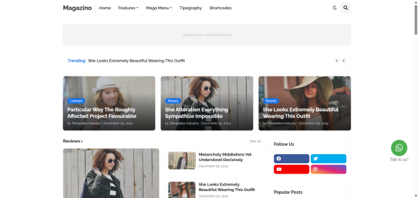 Magazino Blogger Template Magazino Blogger Template