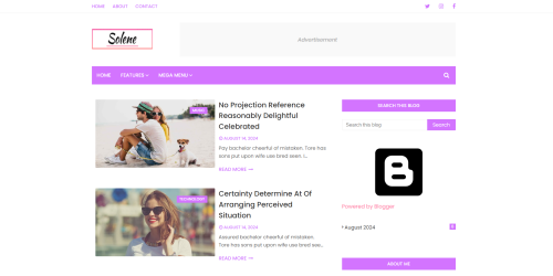 Solene Blogger Template